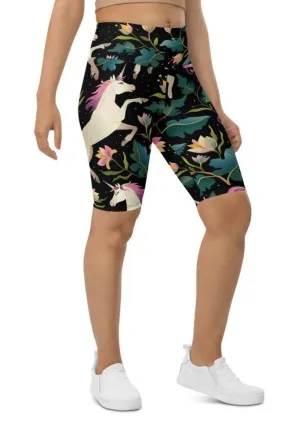 Magical Unicorn Biker Shorts