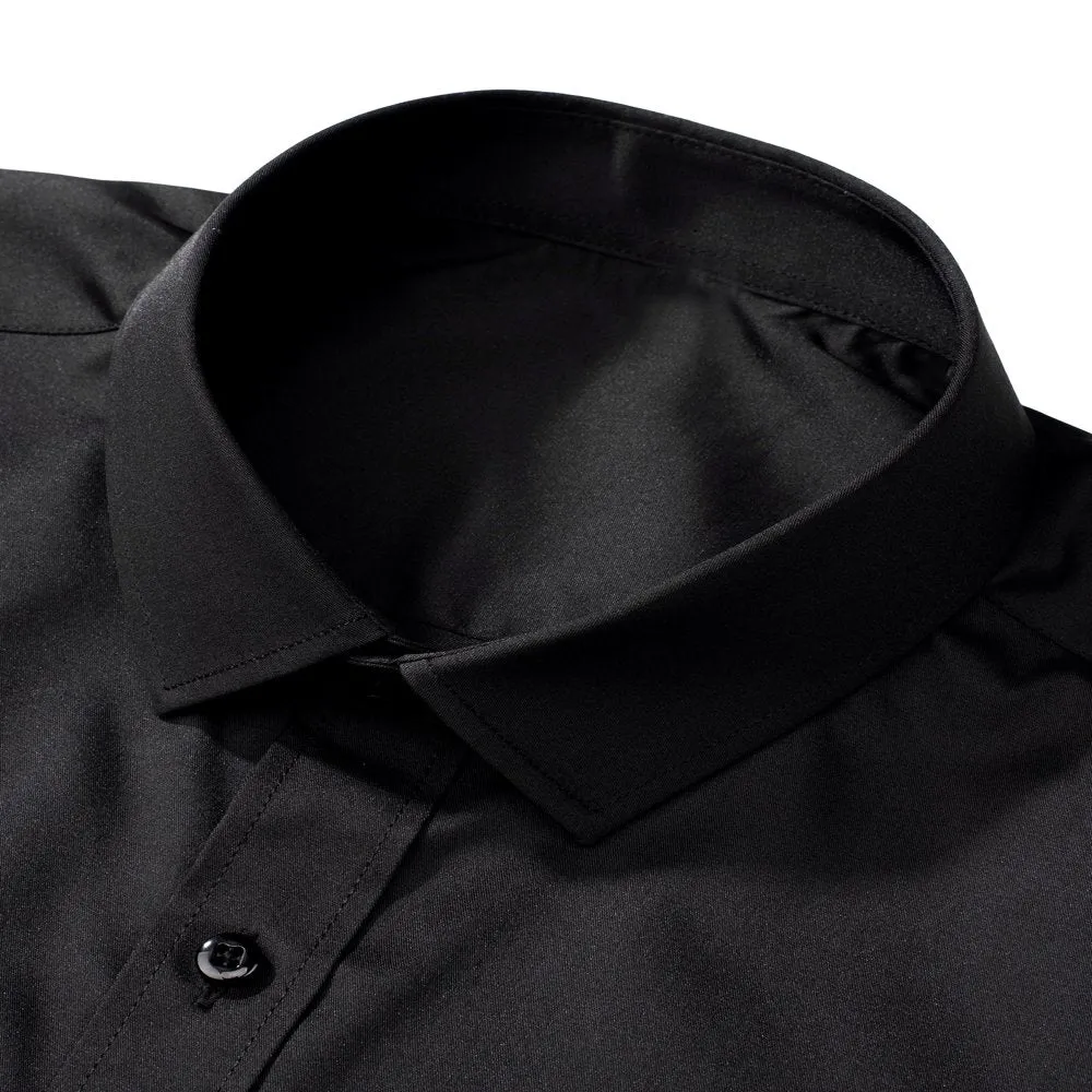 Men's Casual Long Sleeve Cotton Stretch Big & Tall Shirts Wrinkle-Free