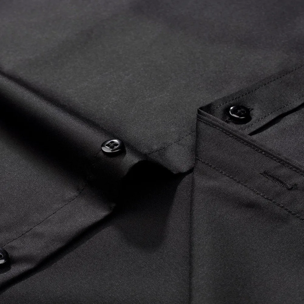 Men's Casual Long Sleeve Cotton Stretch Big & Tall Shirts Wrinkle-Free
