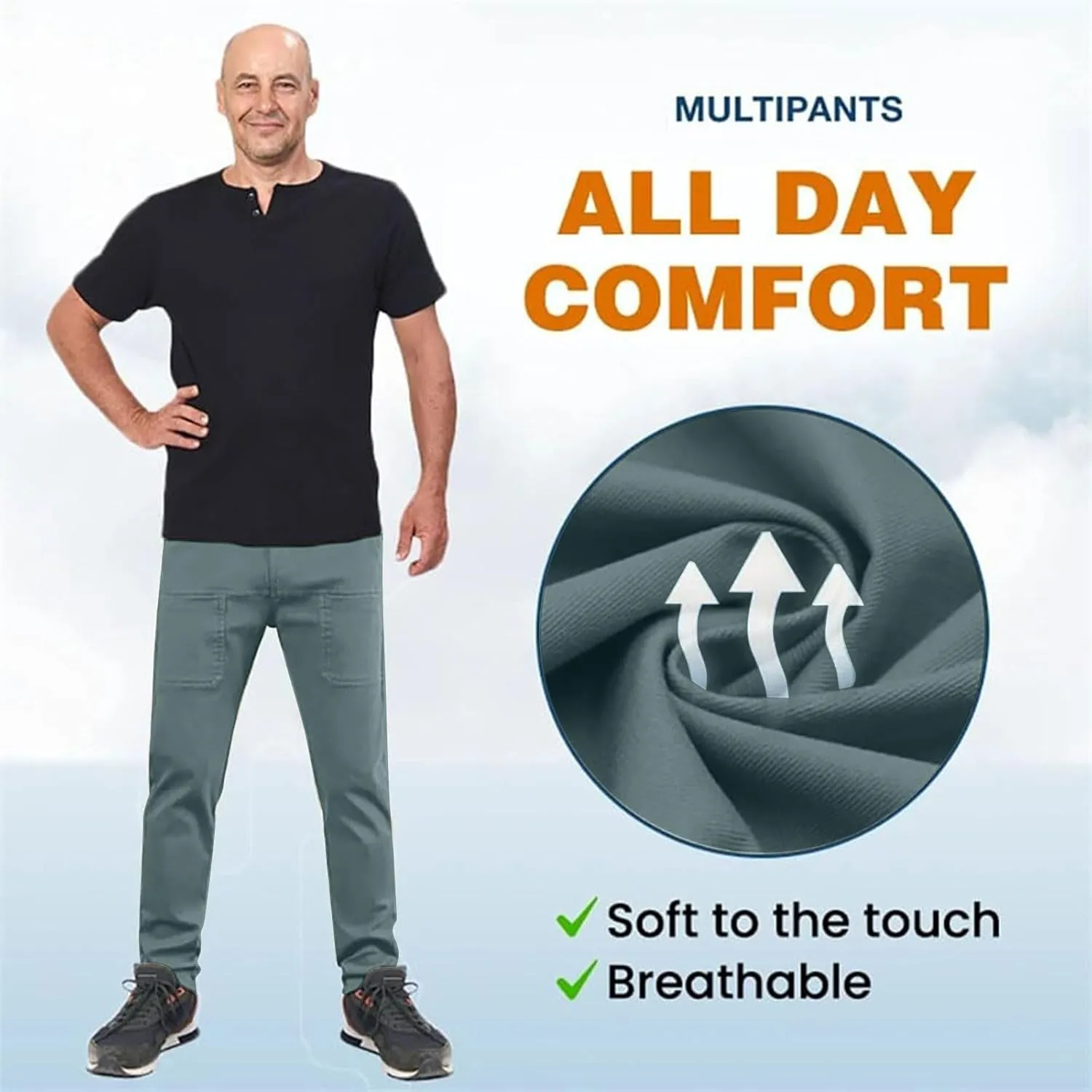 Mens Corduroy Pants Elastic Waist Drawstring Casual Loose Straight Leg Hiking Trousers Slim fit Slacks with Pockets