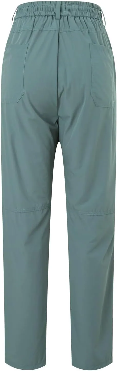 Mens Corduroy Pants Elastic Waist Drawstring Casual Loose Straight Leg Hiking Trousers Slim fit Slacks with Pockets