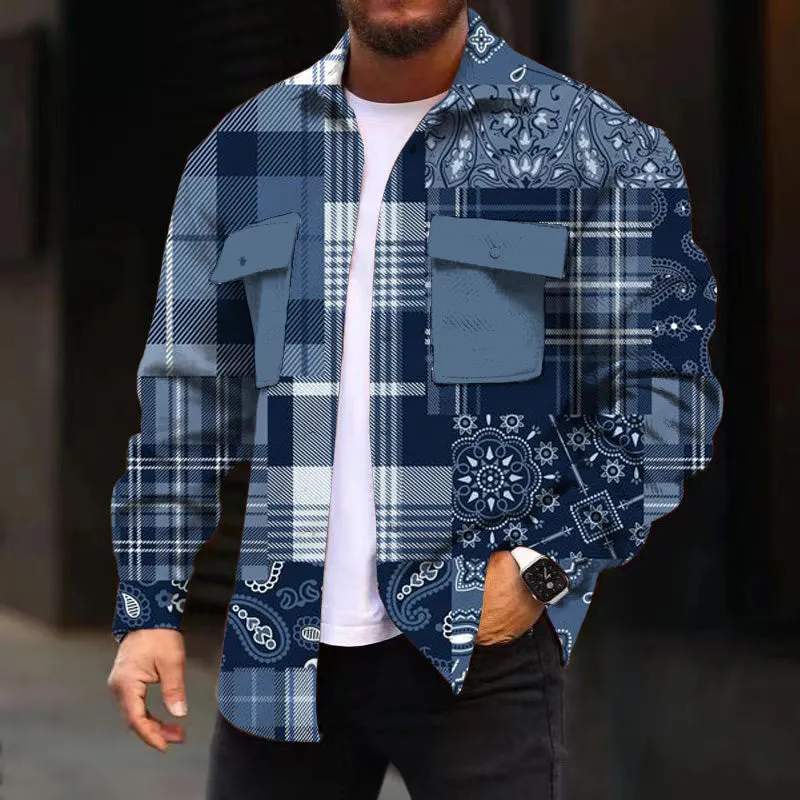 MEN'S FASHIONABLE CASUAL CORDUROY JACKET 24595617YM