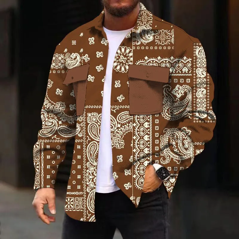 MEN'S FASHIONABLE CASUAL CORDUROY JACKET 24595617YM