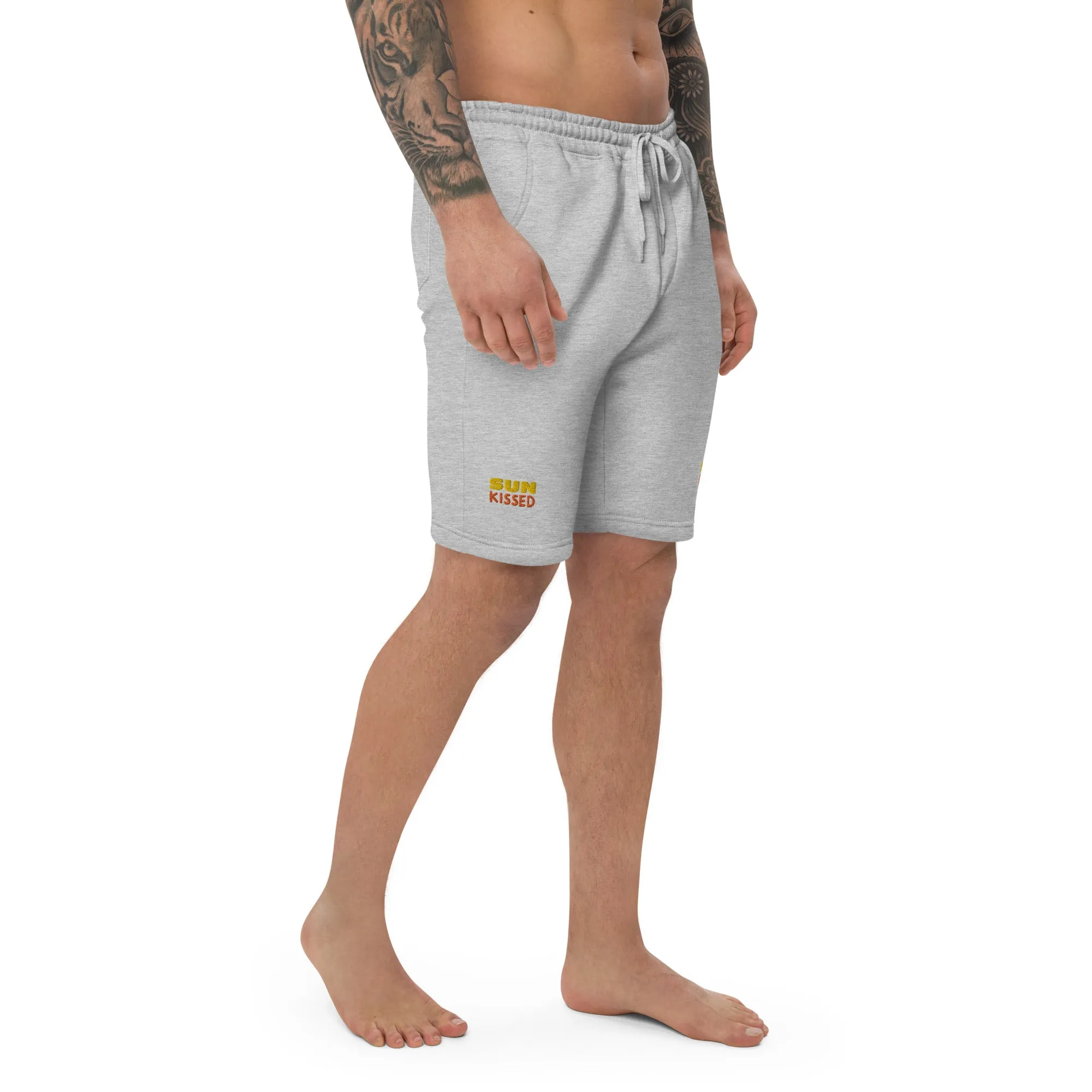 Men's Fleece Shorts (Glamourange Luxury Fleece Shorts Mens - 001 Model)