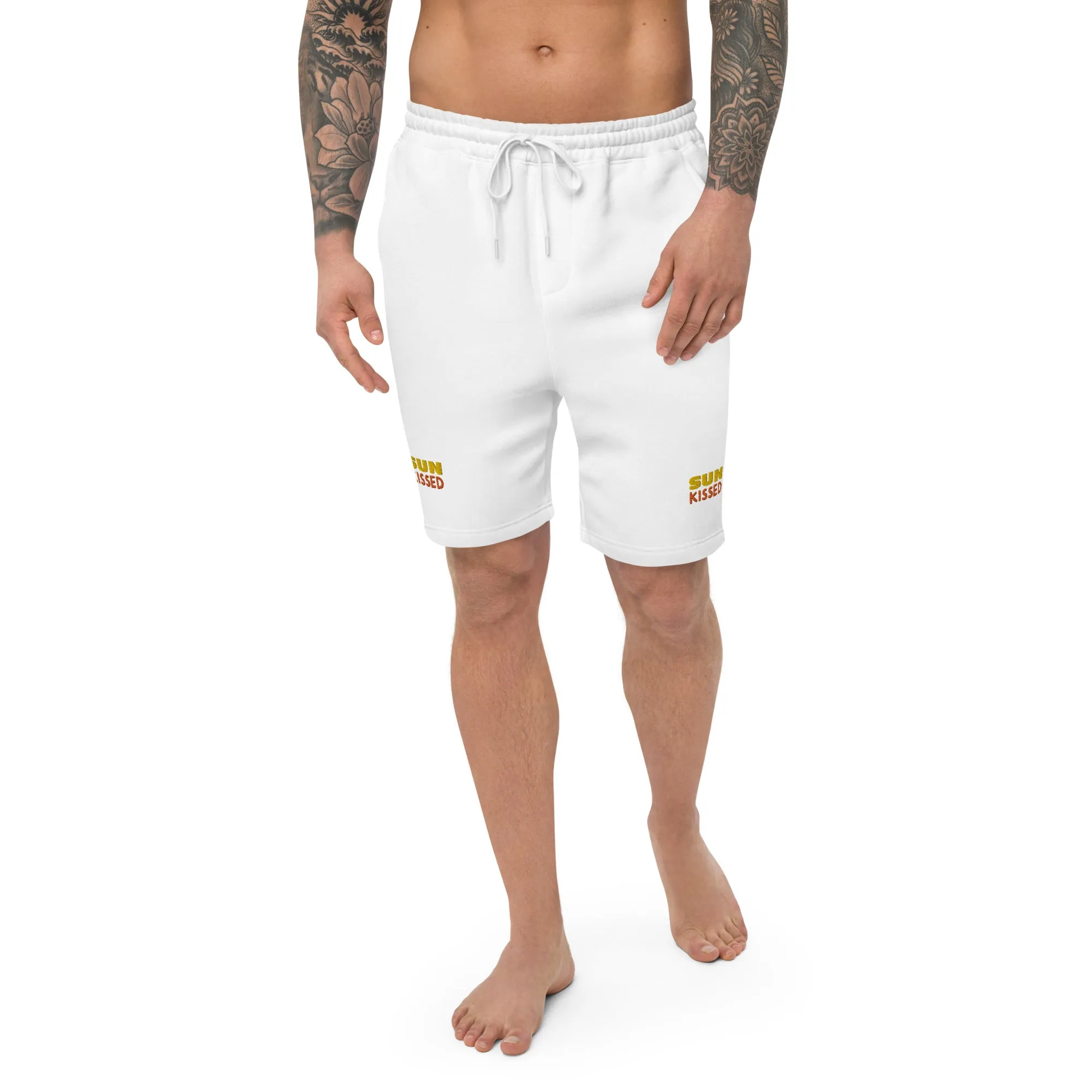 Men's Fleece Shorts (Glamourange Luxury Fleece Shorts Mens - 001 Model)