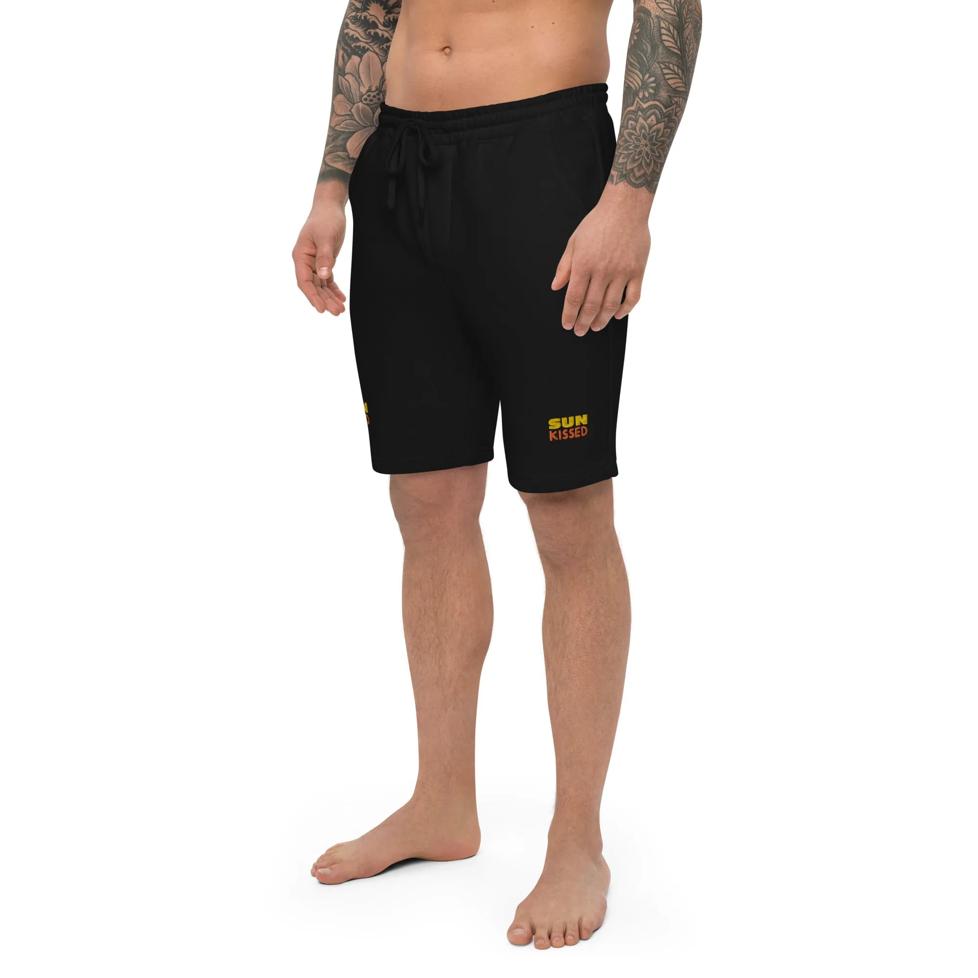Men's Fleece Shorts (Glamourange Luxury Fleece Shorts Mens - 001 Model)