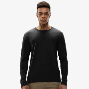 Men's Long Sleeve Shirts Cotton Tees Crew Neck T-Shirt