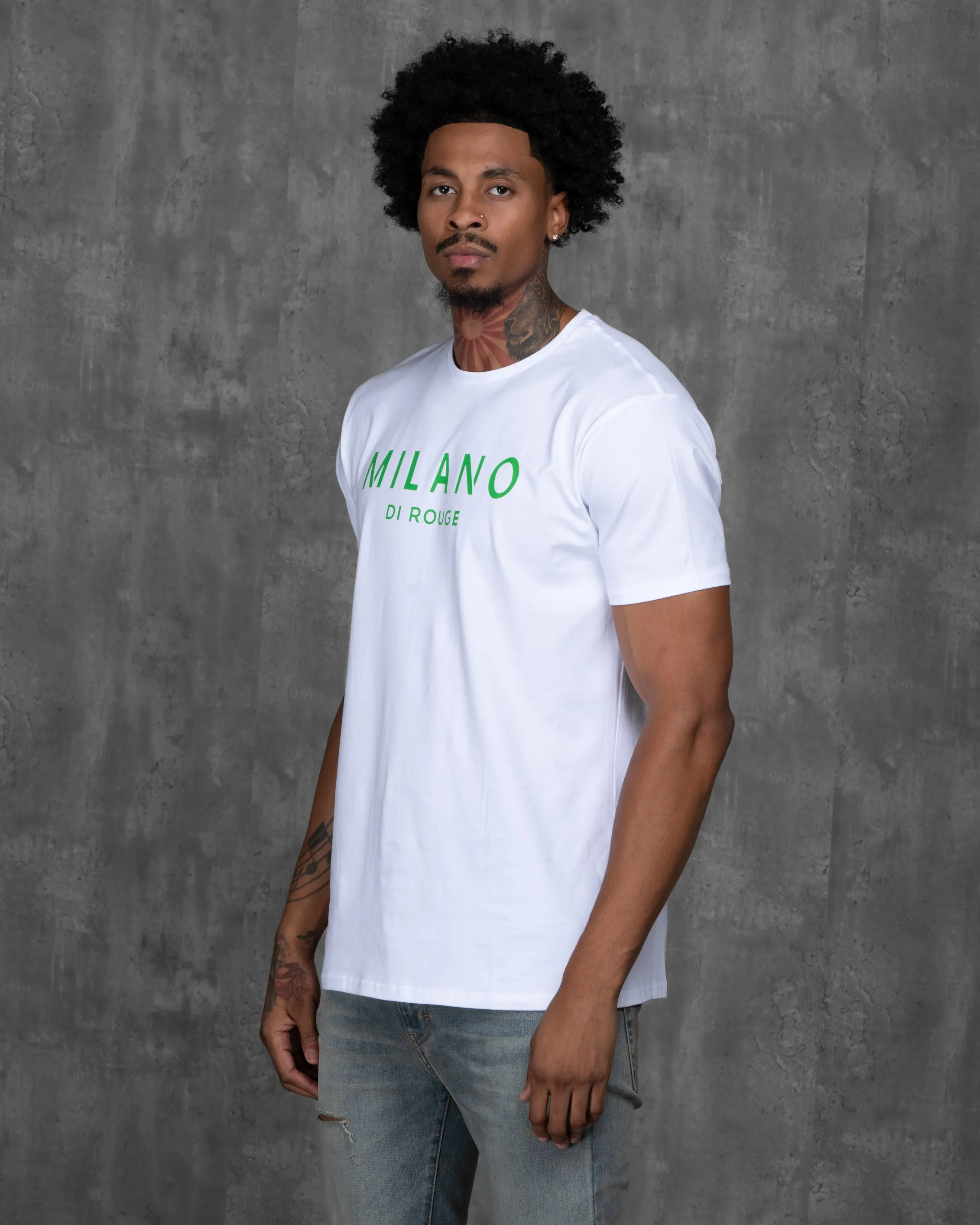 Men's Lux Signature Tee Blanc