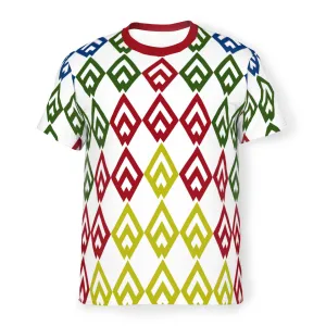 Men’s Multicolored Diamonds T-Shirt – Breathable Mesh (S-5XL)