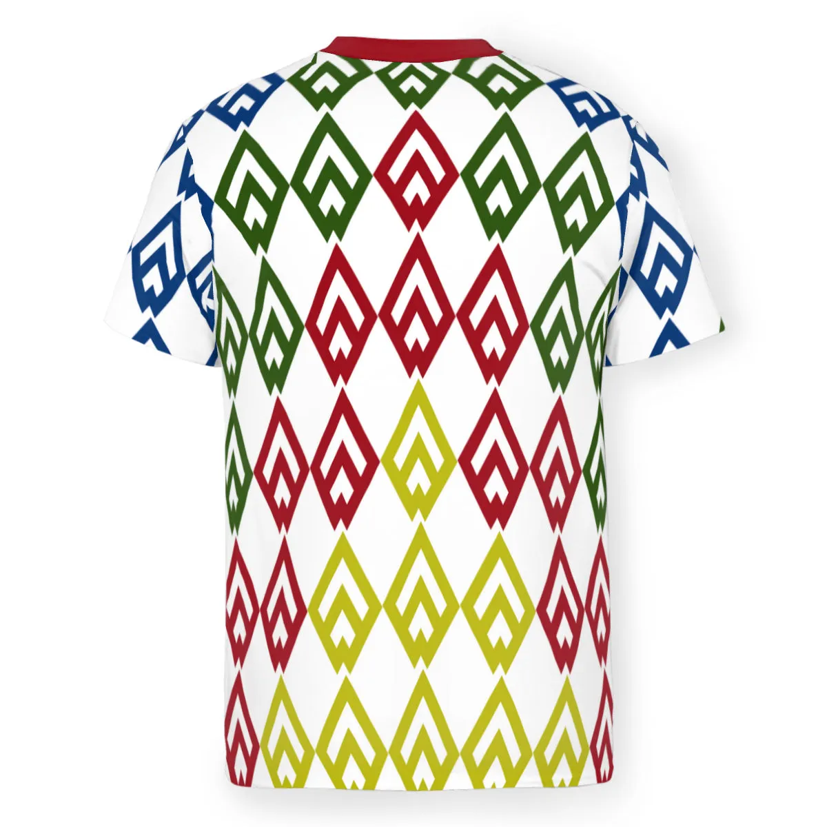 Men’s Multicolored Diamonds T-Shirt – Breathable Mesh (S-5XL)