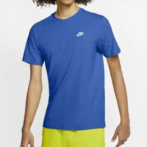 Men's Nike Essential Embroidered Tee (Standard Fit)(Signal Blue/White)(AR4999-403)