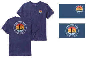 Men's Stone Harbor Surfer Victory Falls Tee - Heather Royal Blue
