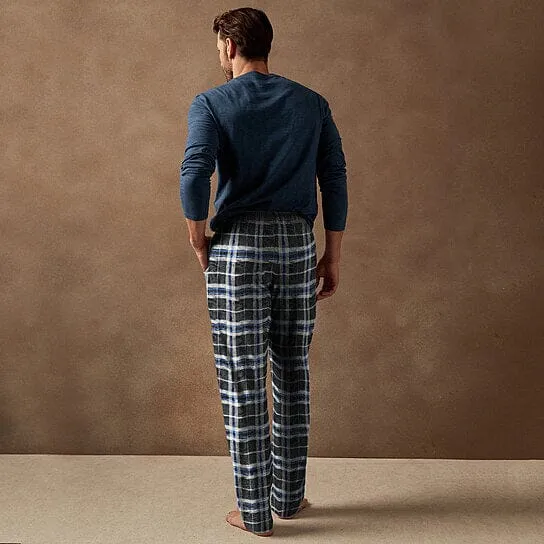 Men's Ultra Soft Flannel Plaid Pajama Lounge Pants