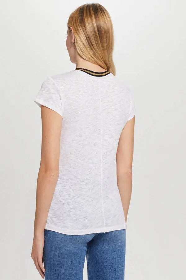 Metallic Tipped Tee