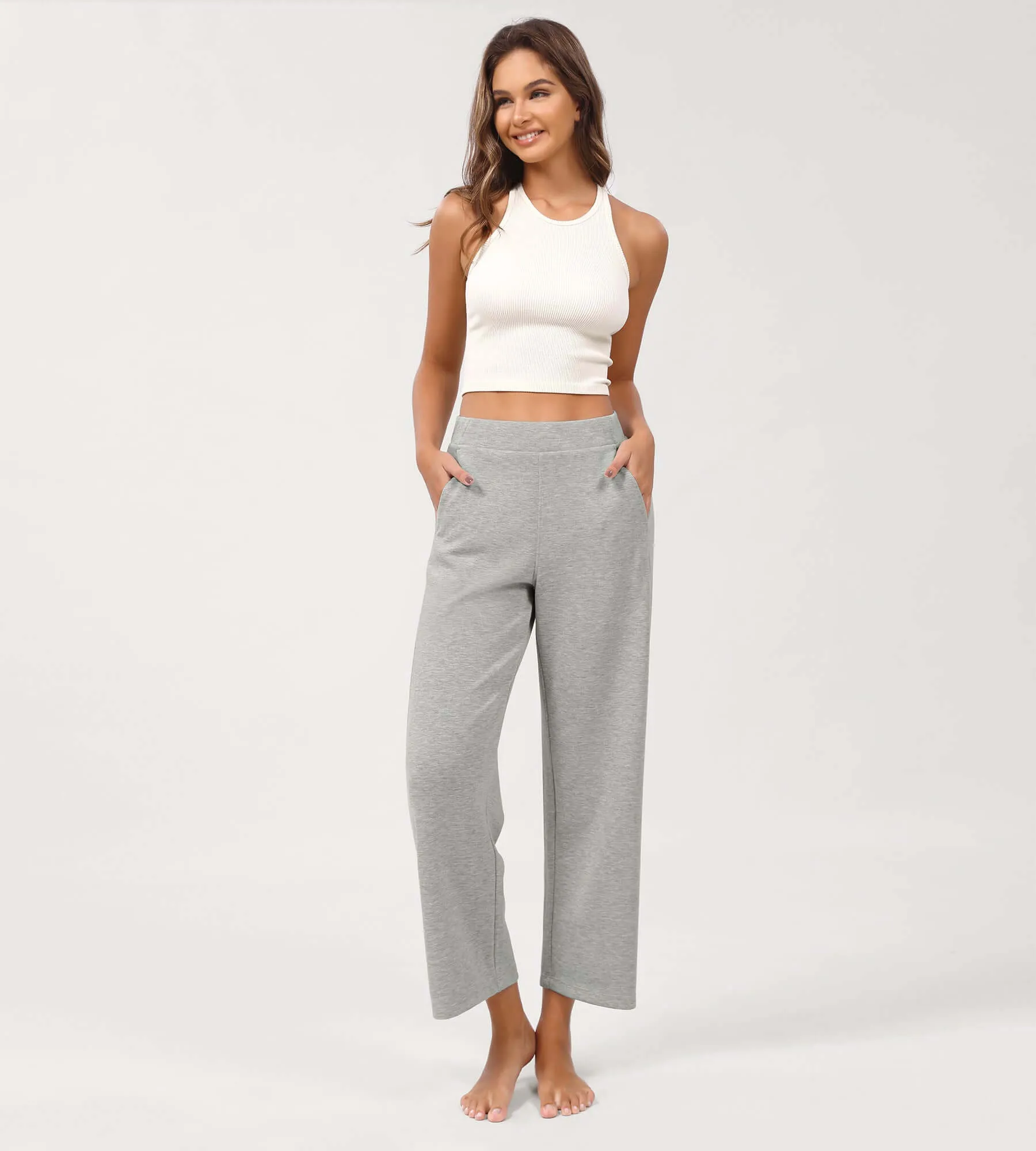 Modal Soft Relaxed Cropped Pants