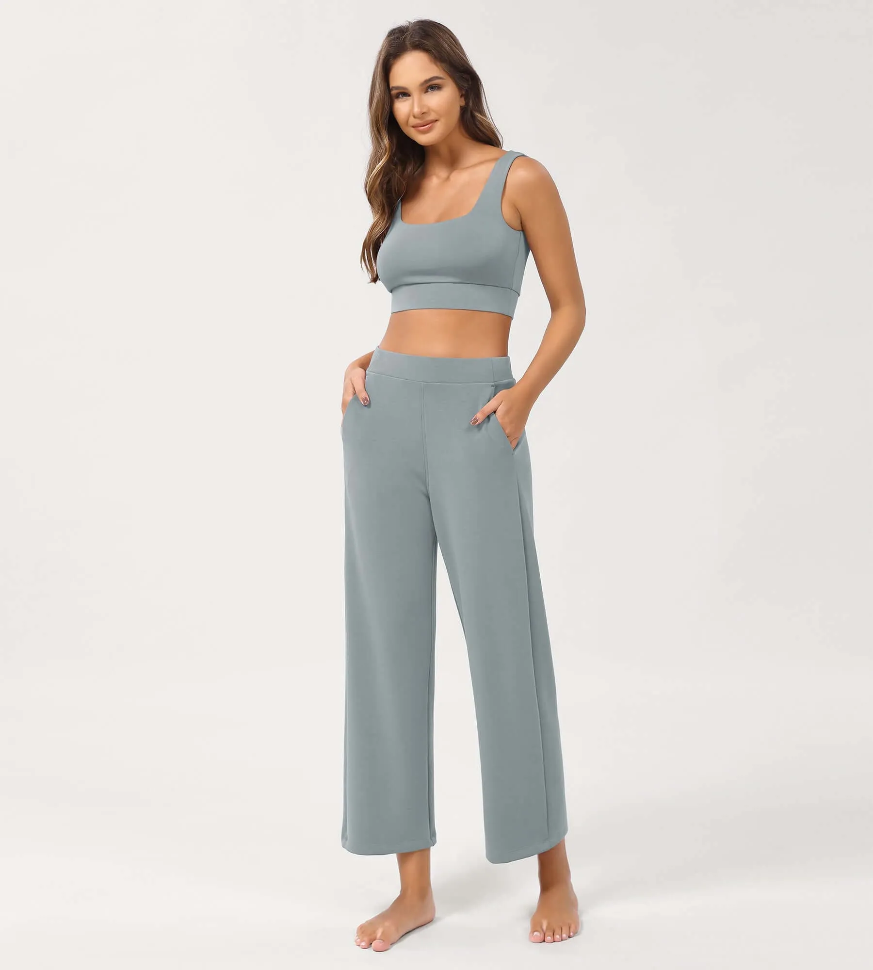 Modal Soft Relaxed Cropped Pants