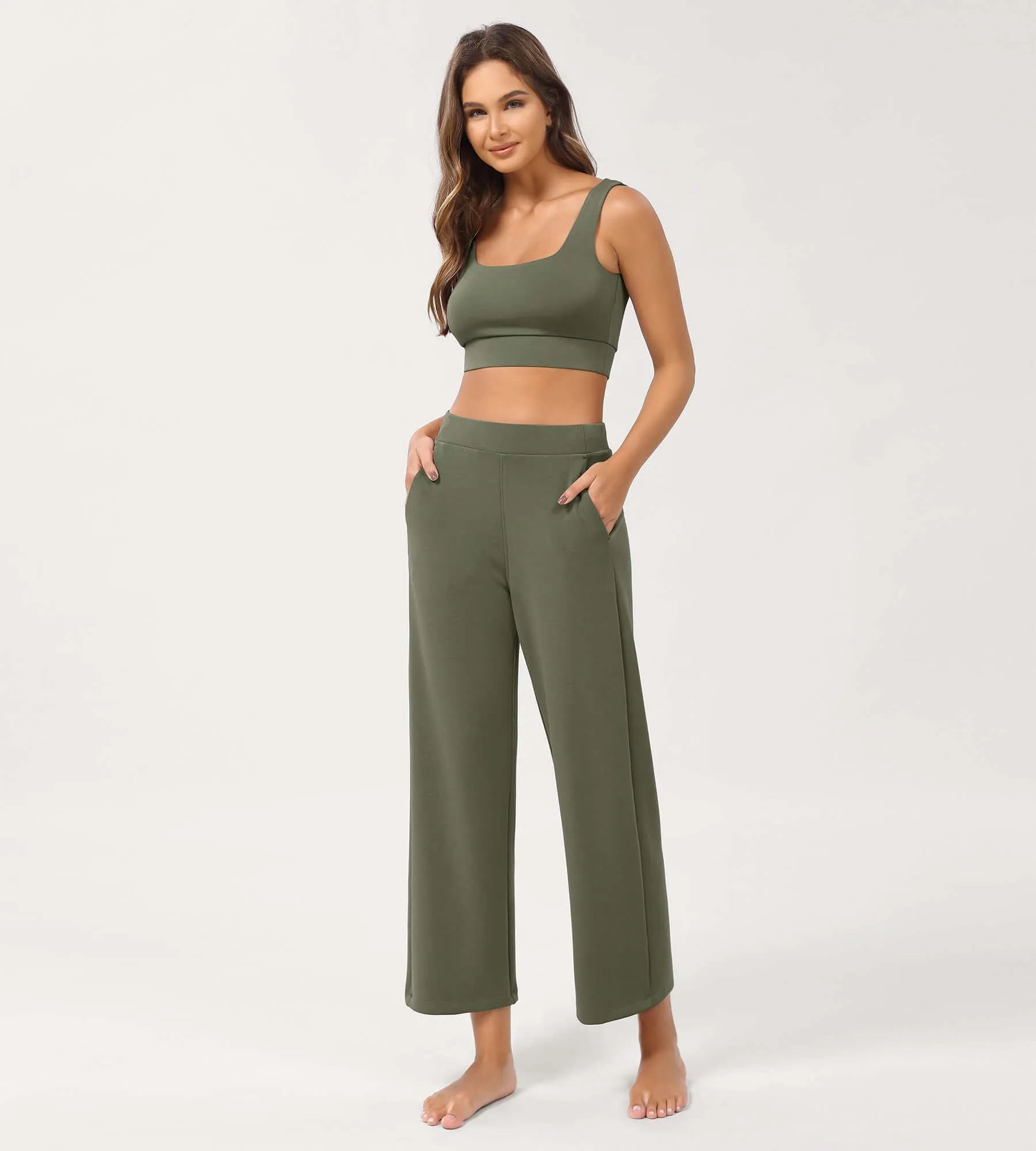 Modal Soft Relaxed Cropped Pants