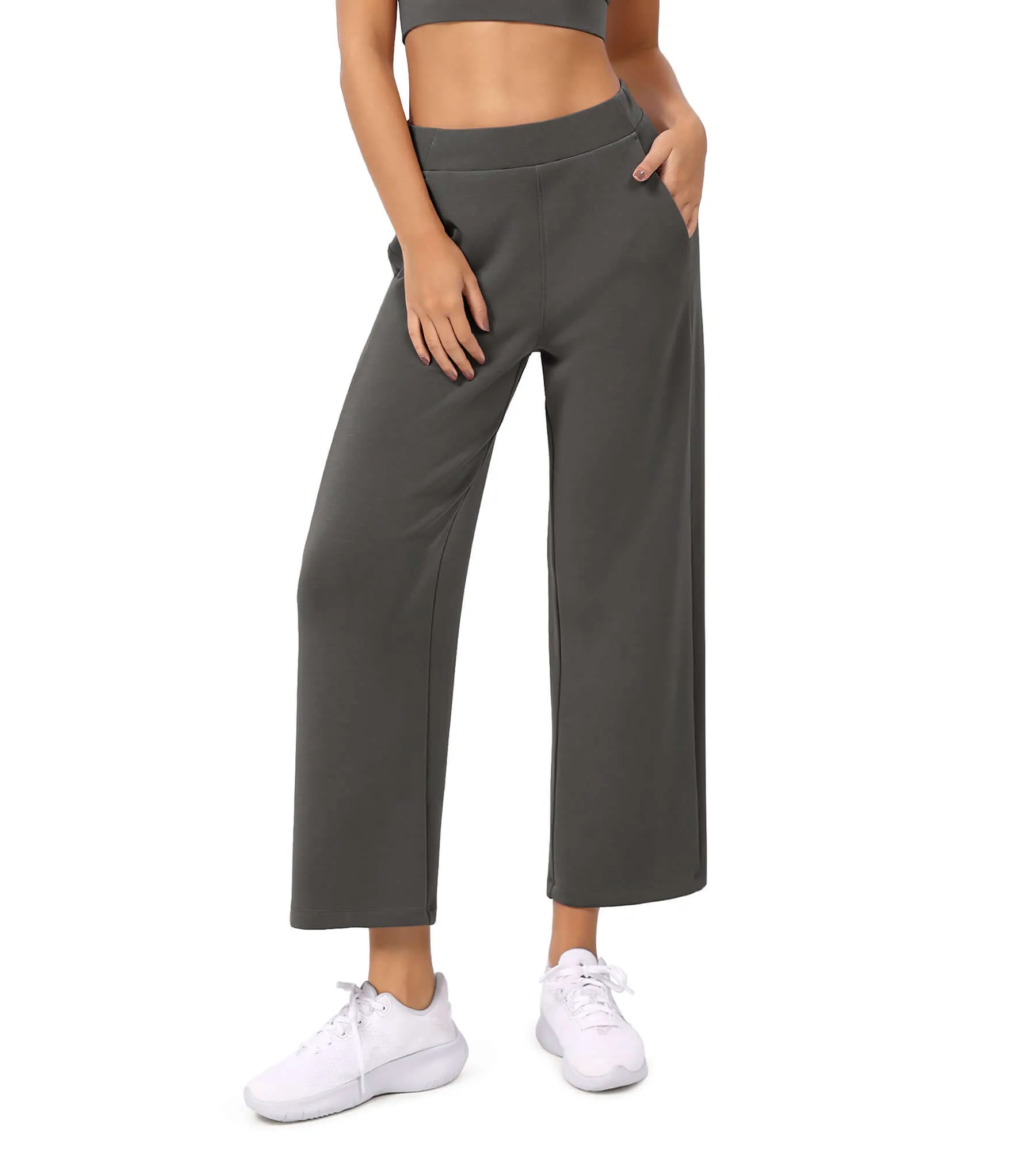 Modal Soft Relaxed Cropped Pants
