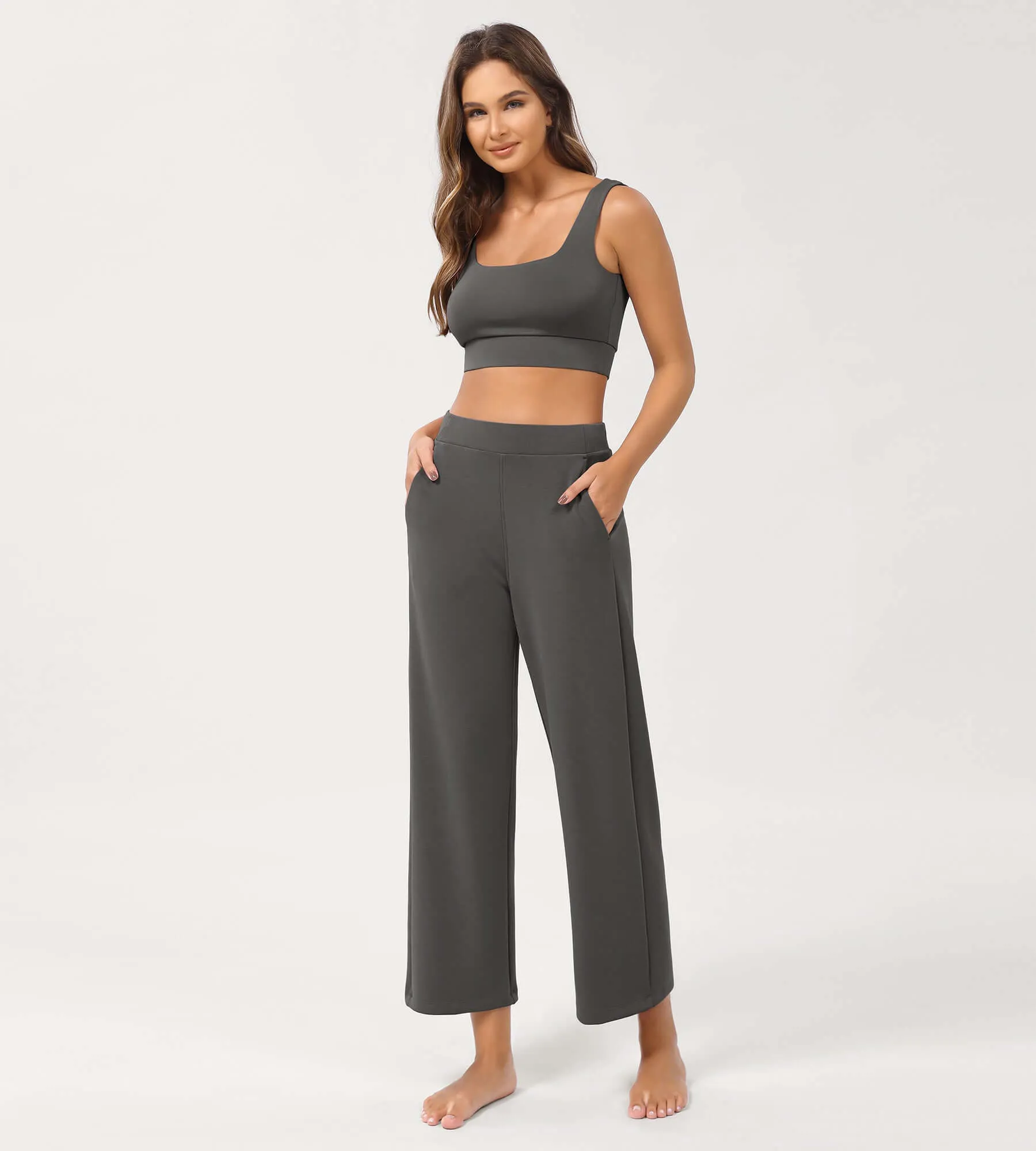 Modal Soft Relaxed Cropped Pants