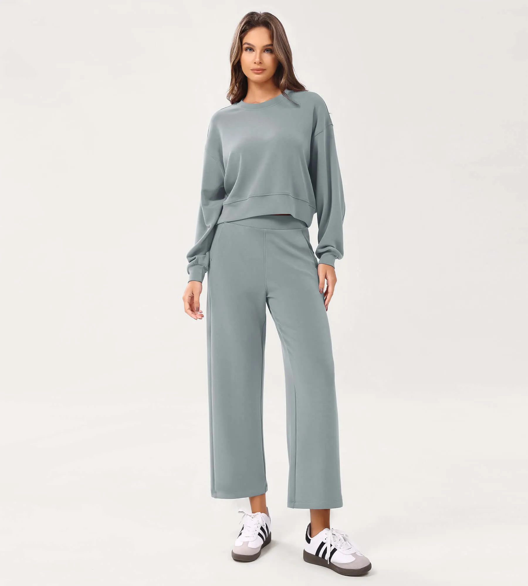 Modal Soft Relaxed Cropped Pants