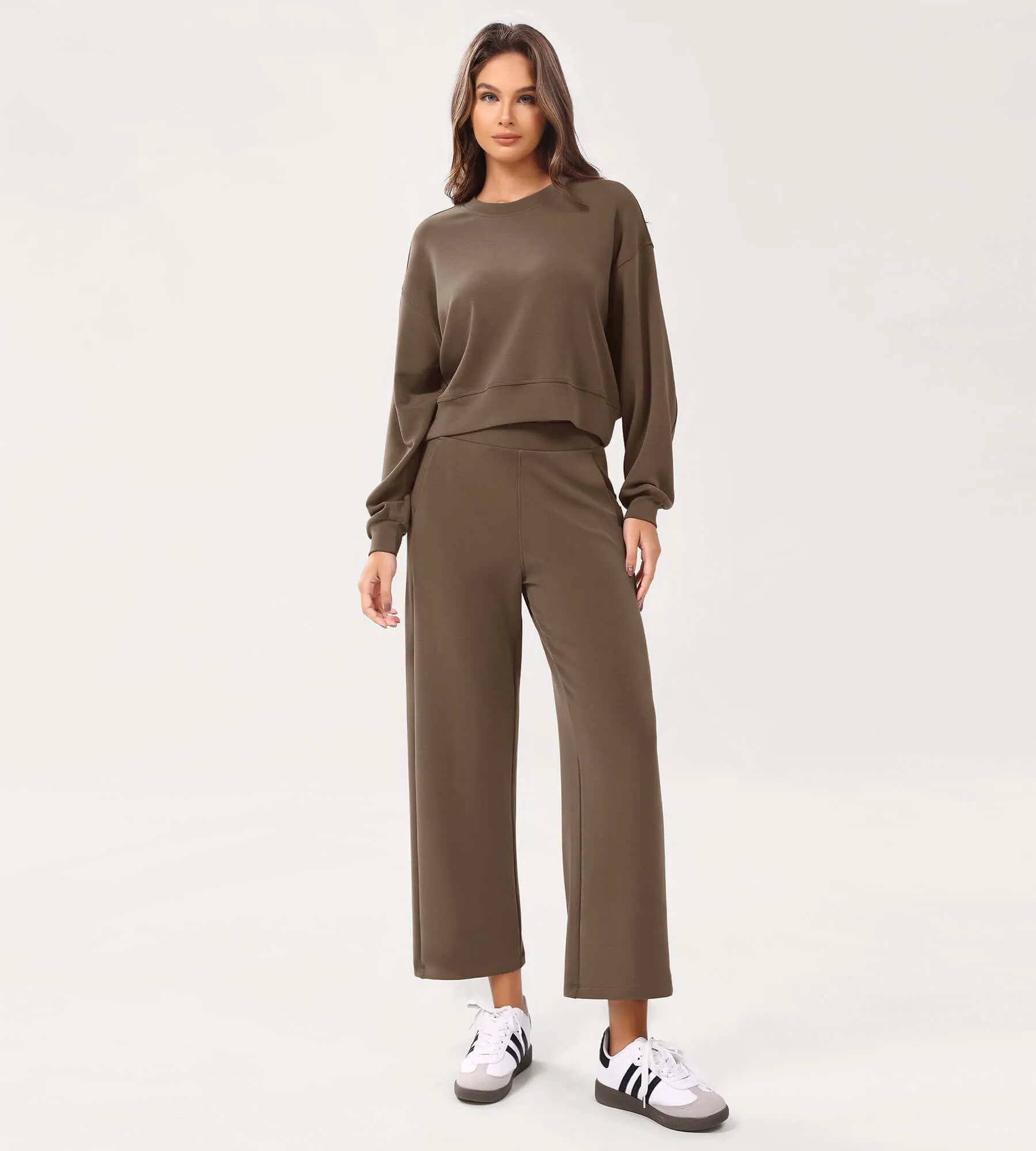 Modal Soft Relaxed Cropped Pants