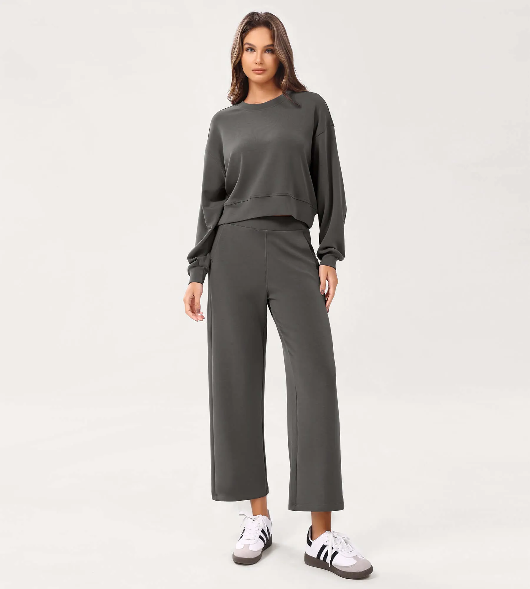 Modal Soft Relaxed Cropped Pants