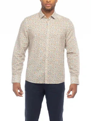 Modern English Floral Peach Shirt