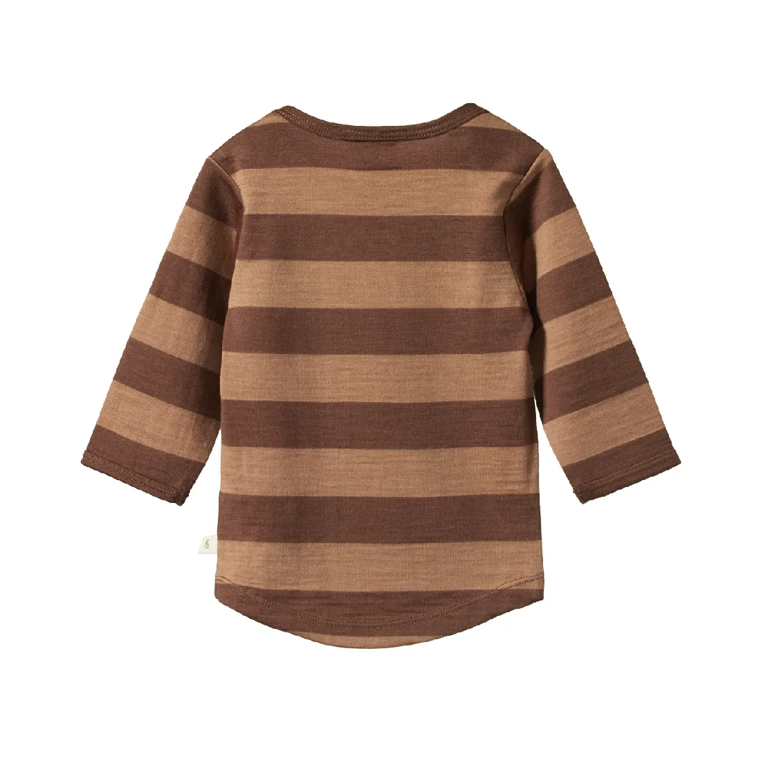 NATURE BABY - MERINO ESSENTIAL TEE: BEAR BOLD STRIPE
