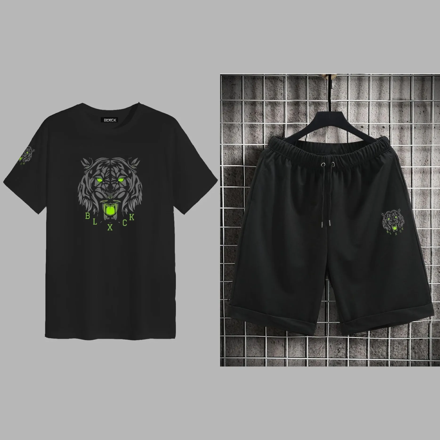 Neon Tiger Short Tracksuit