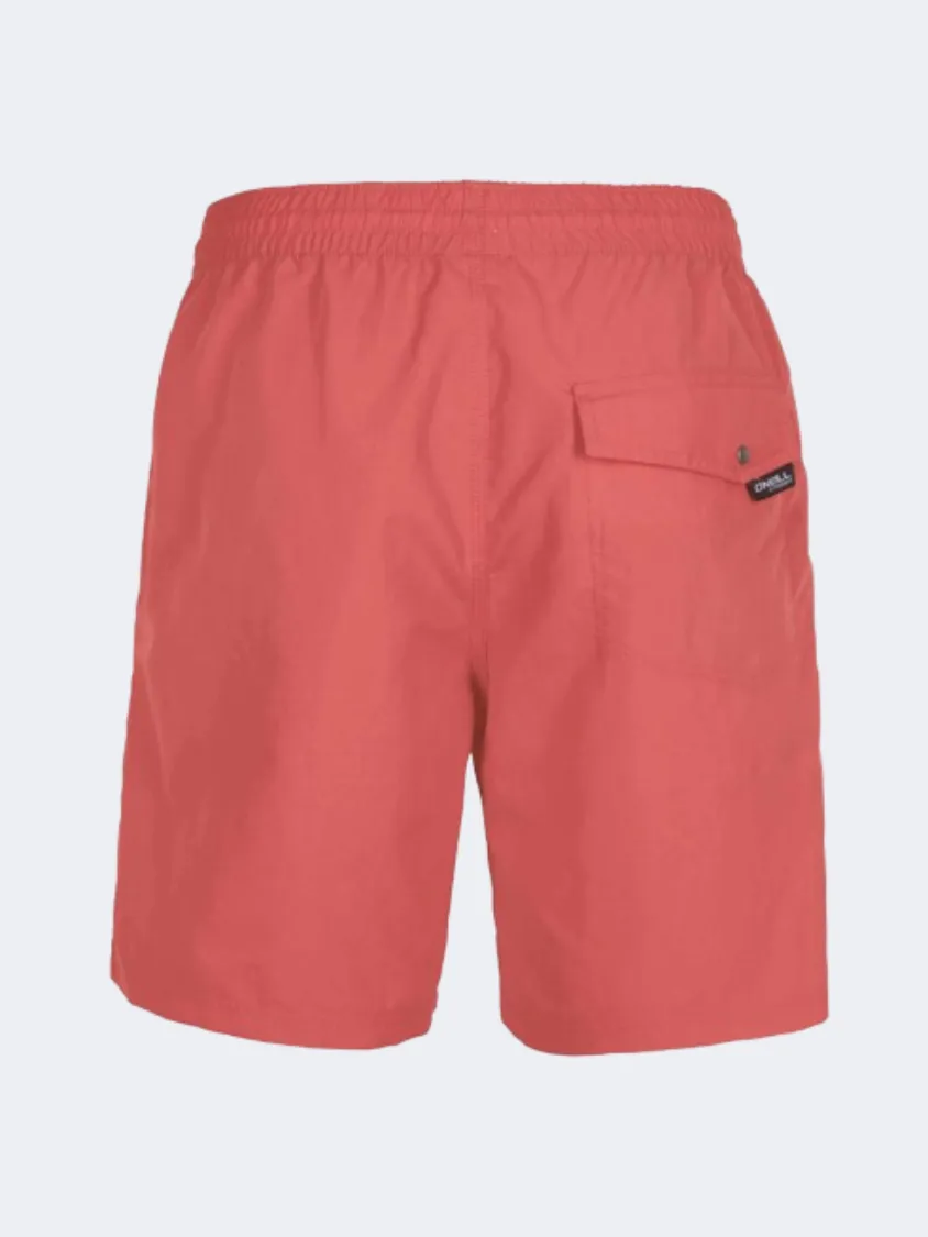 ONeill Vert 16 Inch Men Beach Swim Short High Risk Red