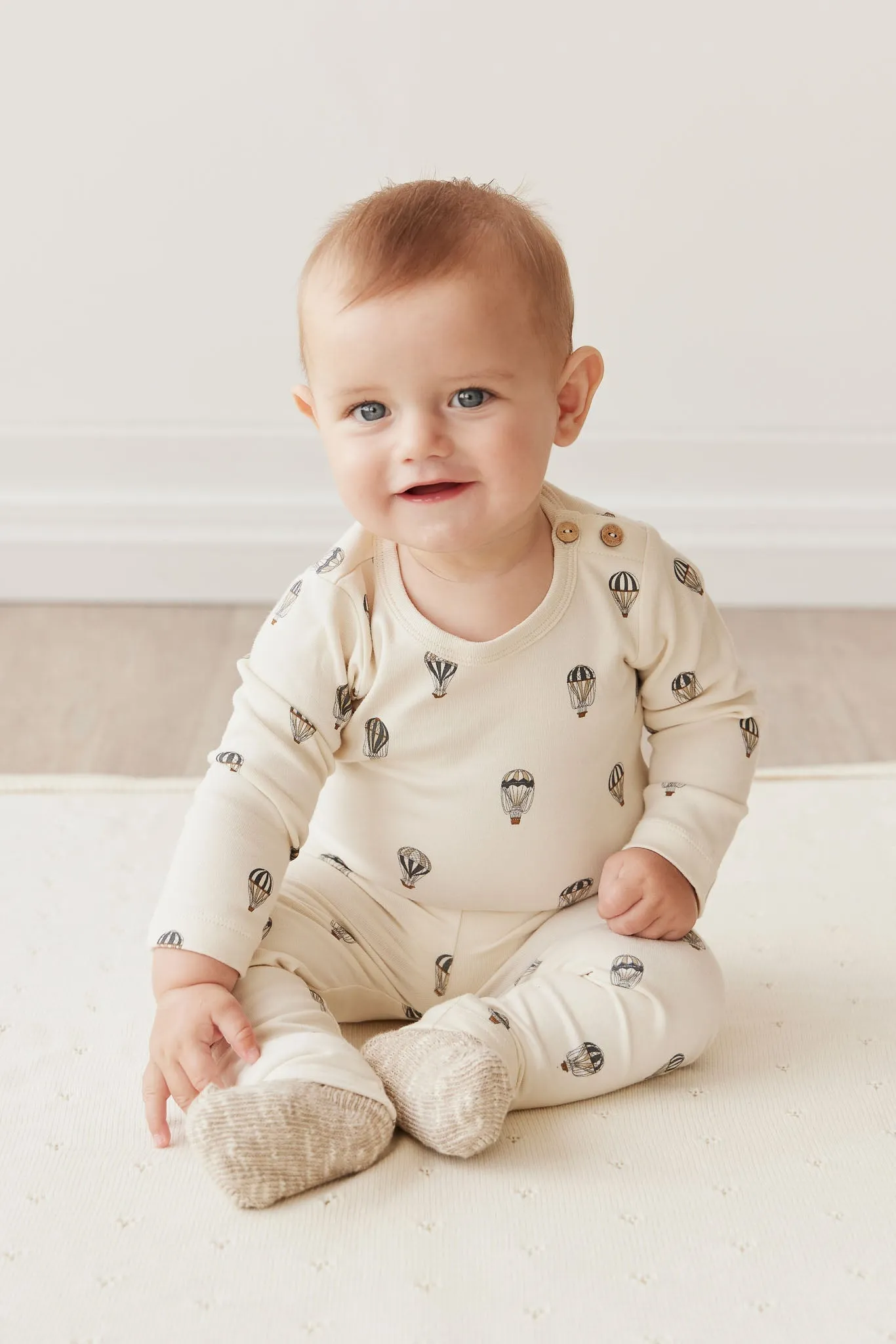 Organic Cotton Everyday Legging - Montgolfiere Cloud