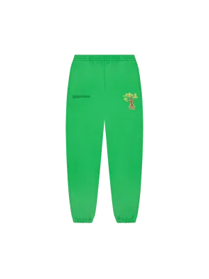 PANGAIA x Kenny Scharf Signature Track Pants—jade green