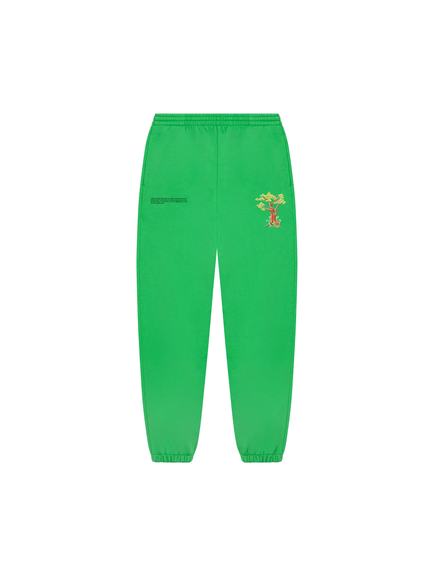 PANGAIA x Kenny Scharf Signature Track Pants—jade green