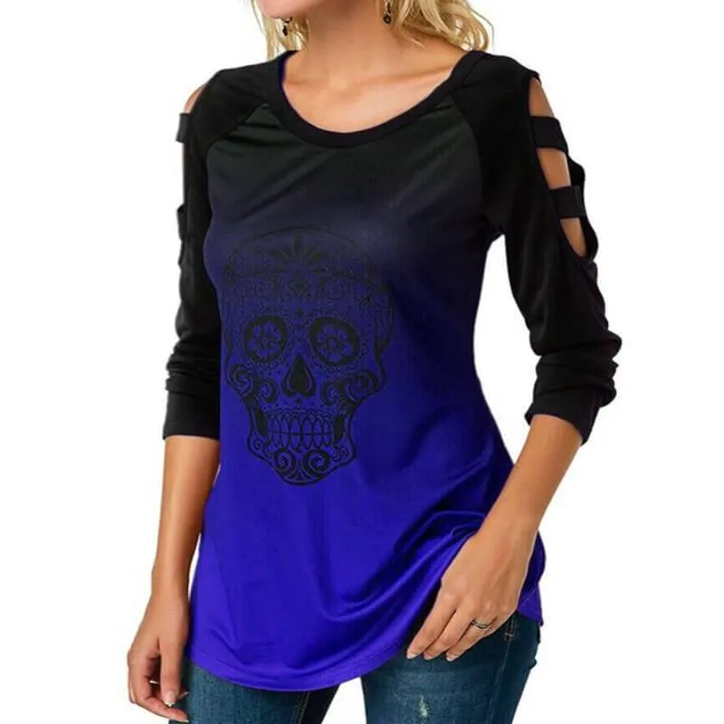 Patchwork Print Slim T-shirt