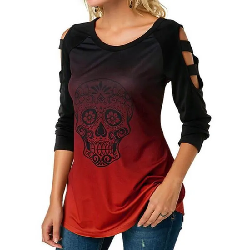 Patchwork Print Slim T-shirt