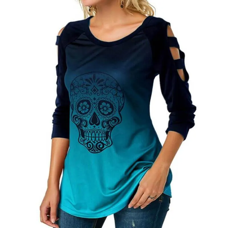 Patchwork Print Slim T-shirt