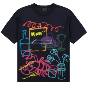 Paul Smith PS Graphic Print T-Shirt Black