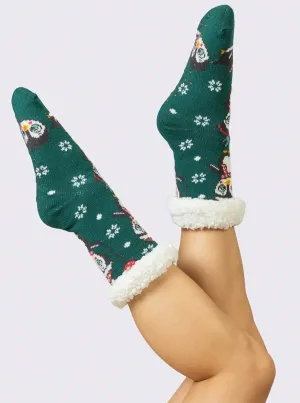 Penguin Fluffy Slipper Socks (LIMITED EDITION)