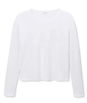 Perfect White Tee Women Axel Long Sleeve Boxy Tee