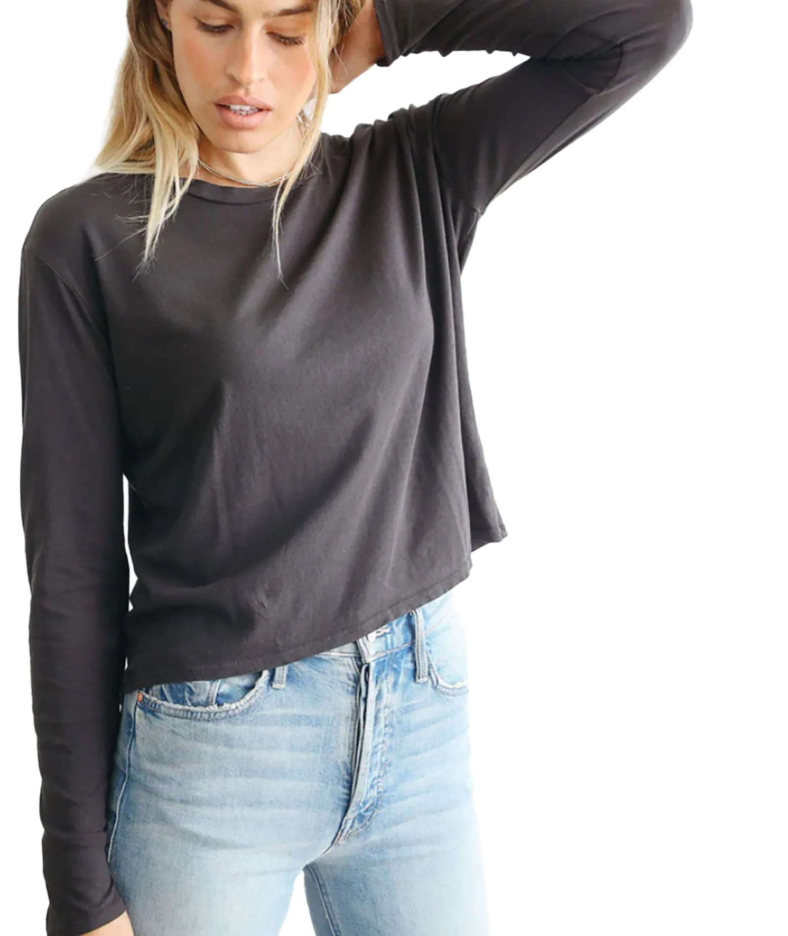 Perfect White Tee Women Axel Long Sleeve Boxy Tee