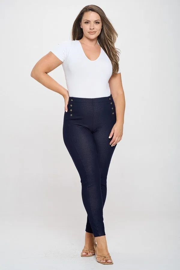 Plus Size High-Rise Sailor Pants