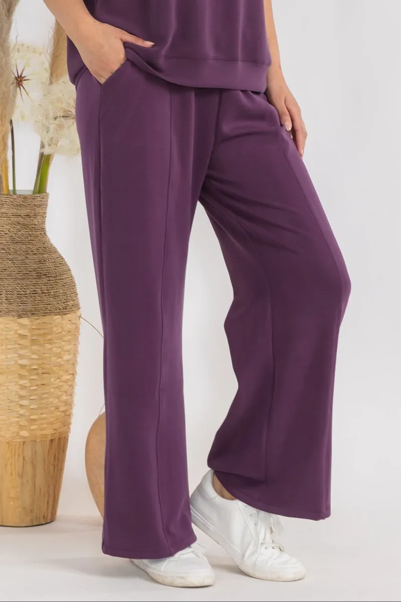 Plus Size Women’s Sofie Soft Modal Wide Leg Pants