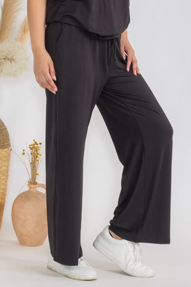 Plus Size Women’s Sofie Soft Modal Wide Leg Pants