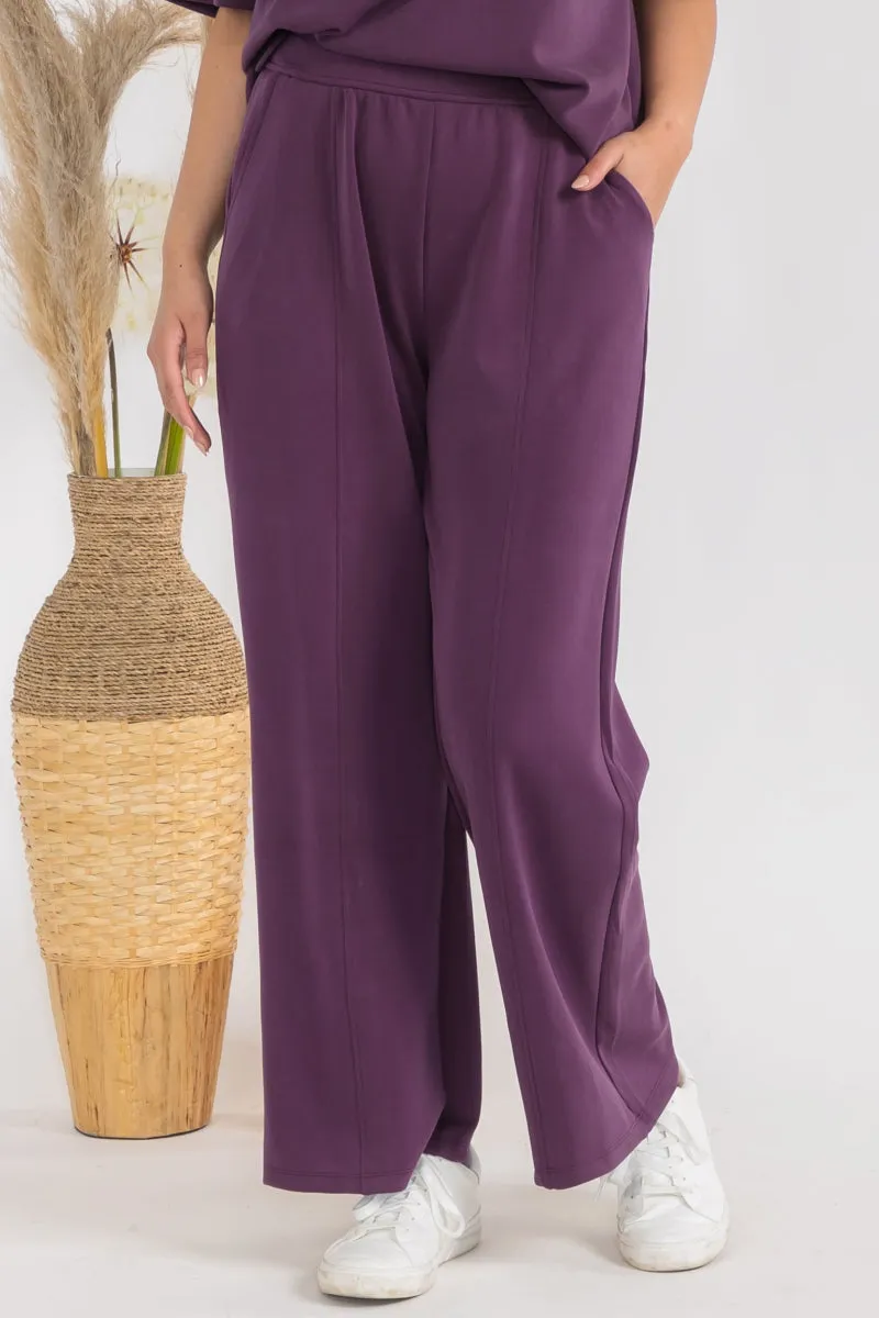 Plus Size Women’s Sofie Soft Modal Wide Leg Pants