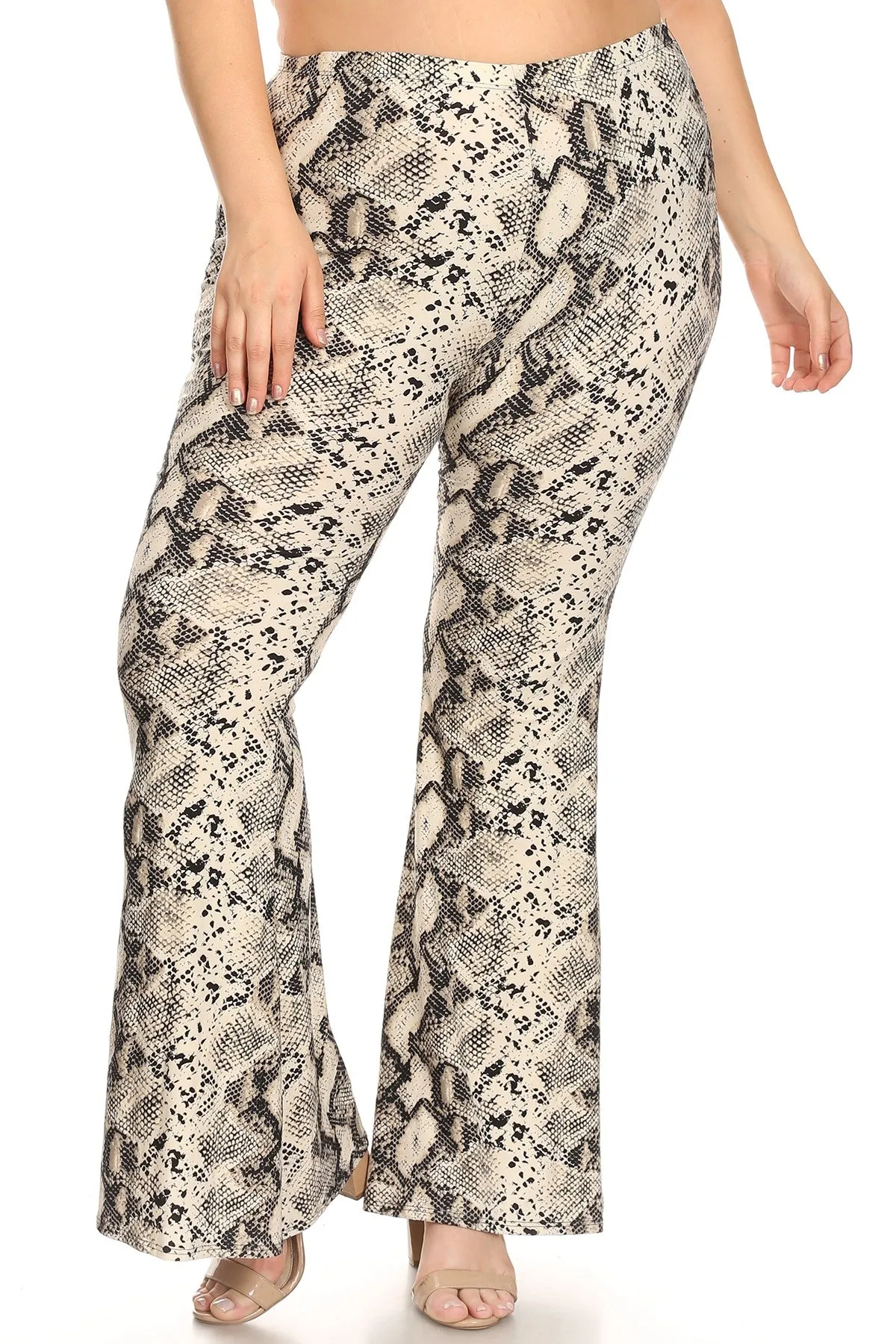 Print Bootcut pants