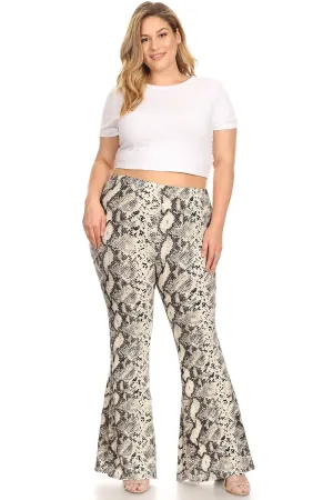 Print Bootcut pants
