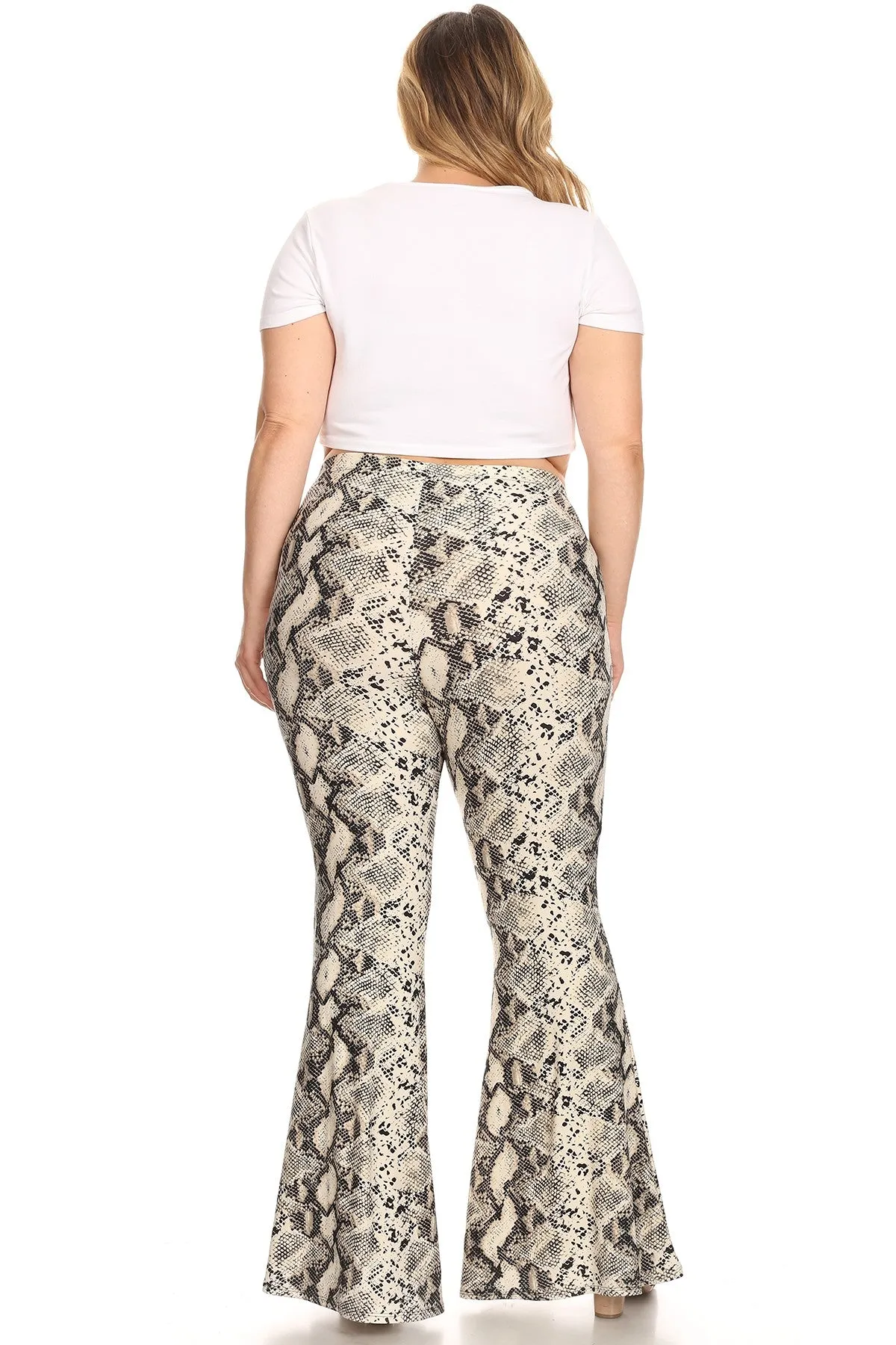 Print Bootcut pants