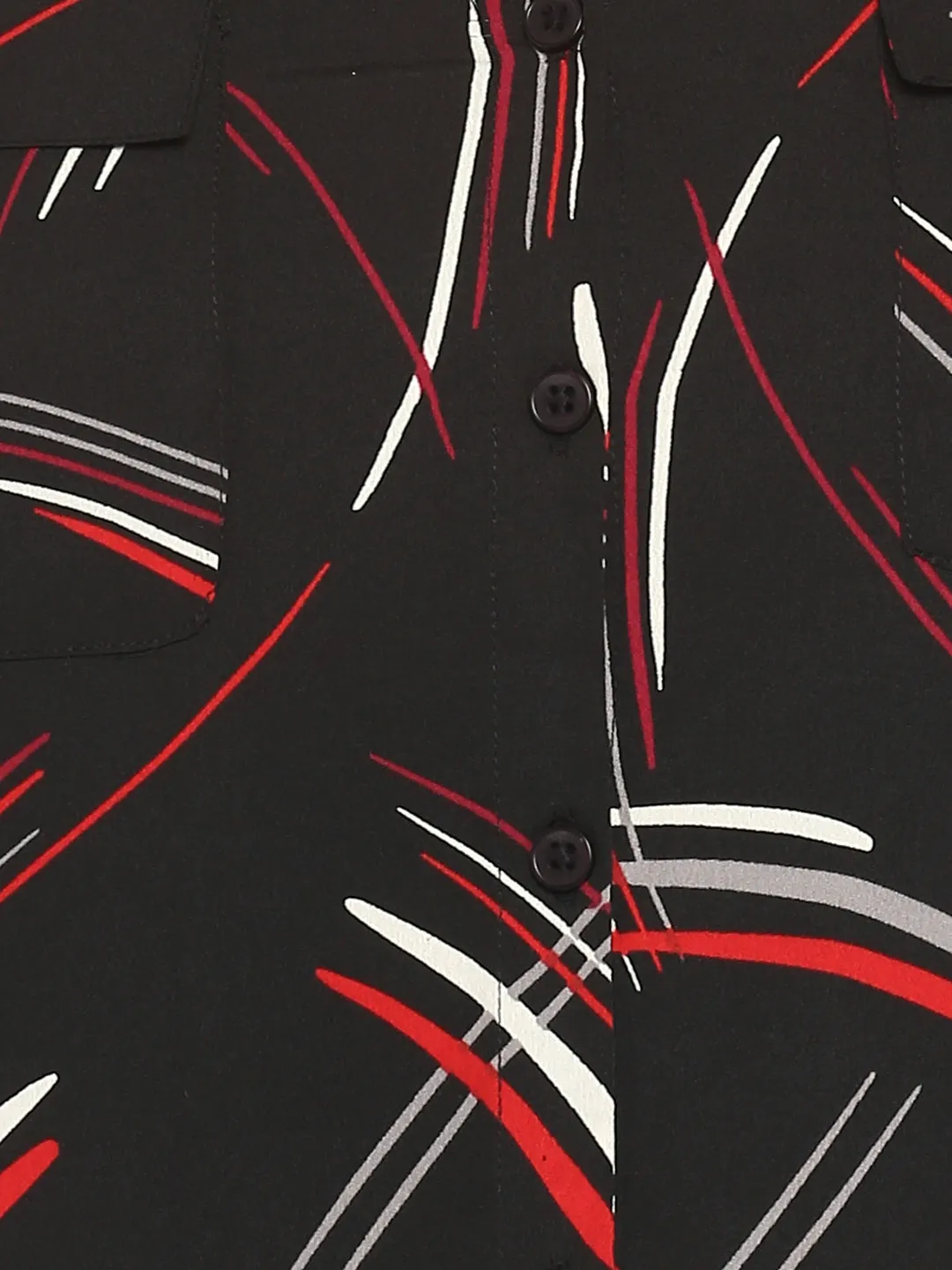 Printed Black Shirt