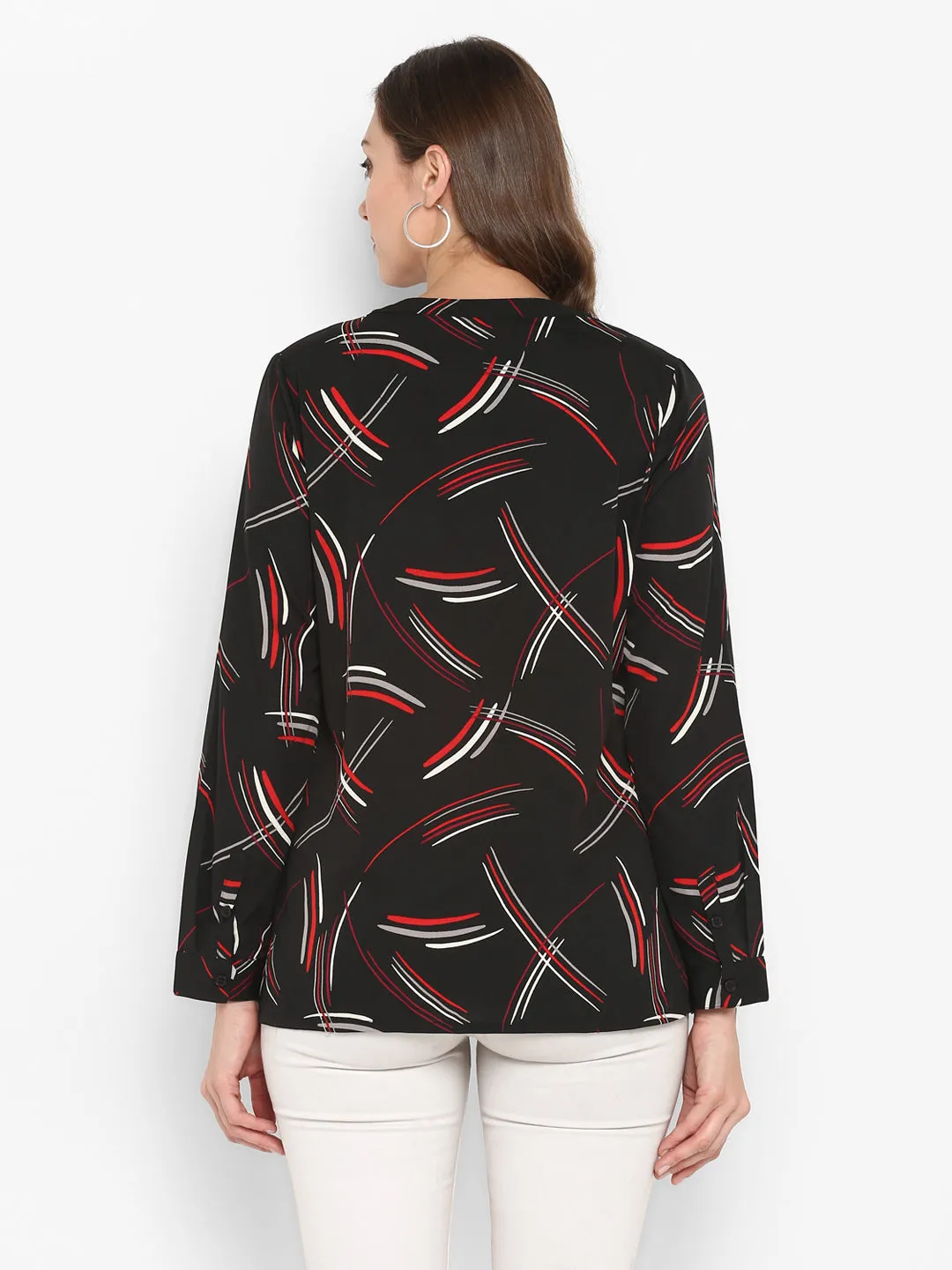 Printed Black Shirt