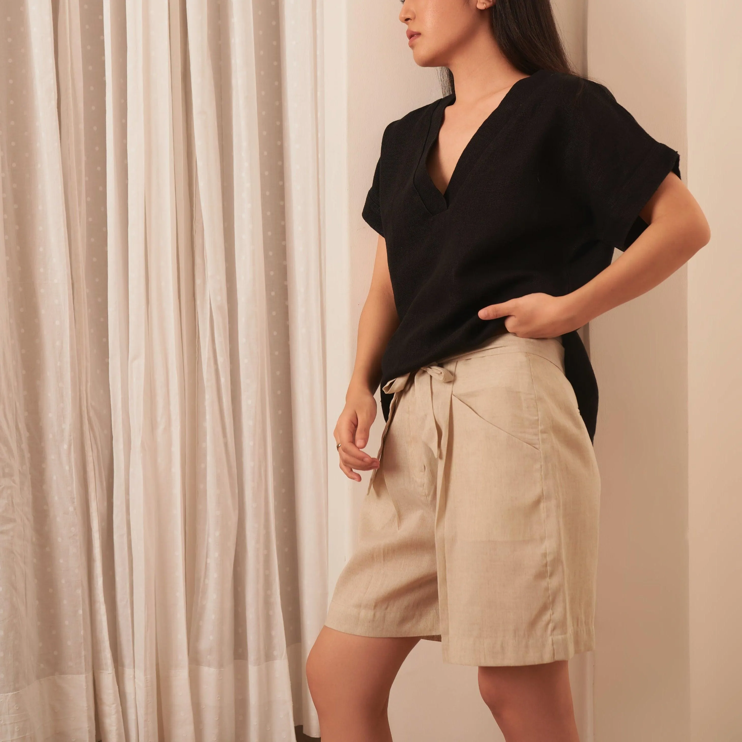 Pure Linen Shorts HEMIN